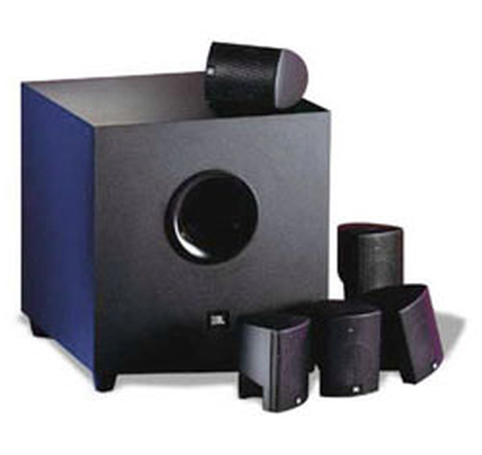SCS 125 - Black - Complete 6-Piece System. (SAT 20, BASS 20) - Hero